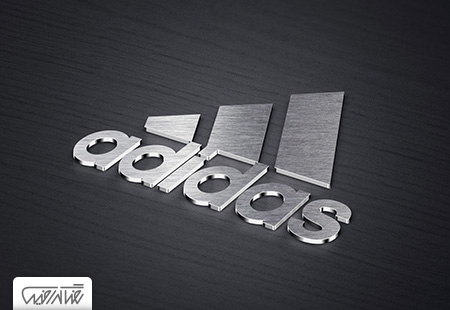طرح لایه باز موک آپ لوگو فلزی سه بعدی - 3D Metallic logo Mockup